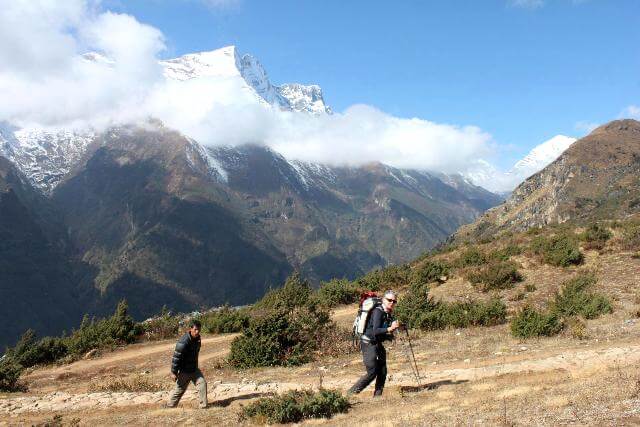 Anita på vandring i Nepal