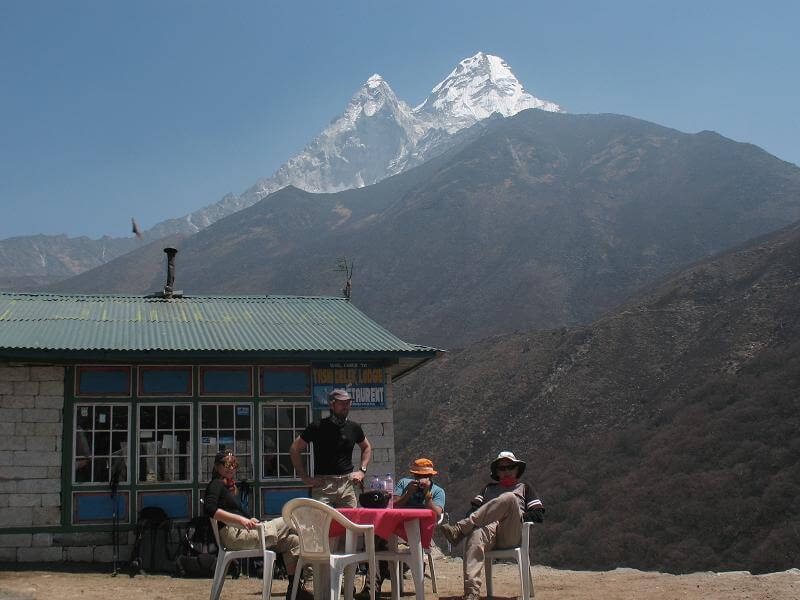 En härlig paus bland Himalayas toppar