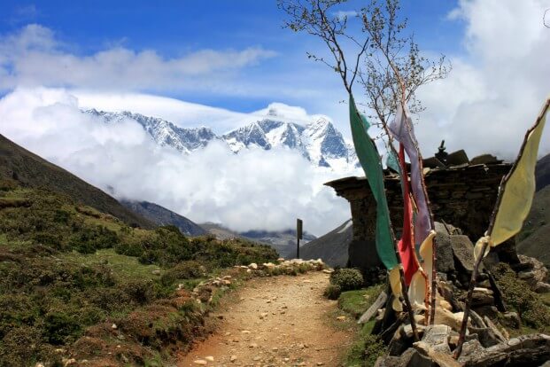 Vacker vandring i Himalaya, även sommartid!