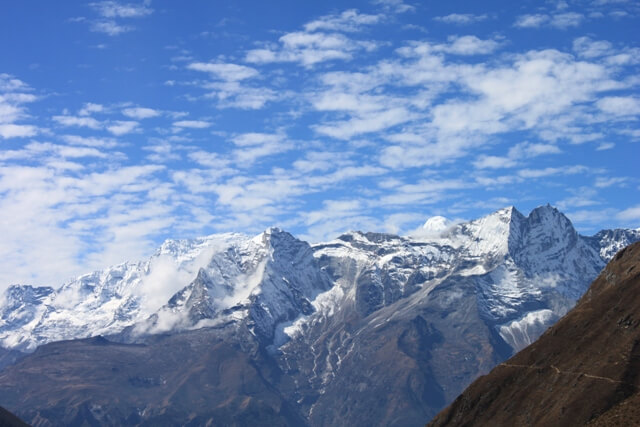 Vacker trekking i Nepal, Himalaya
