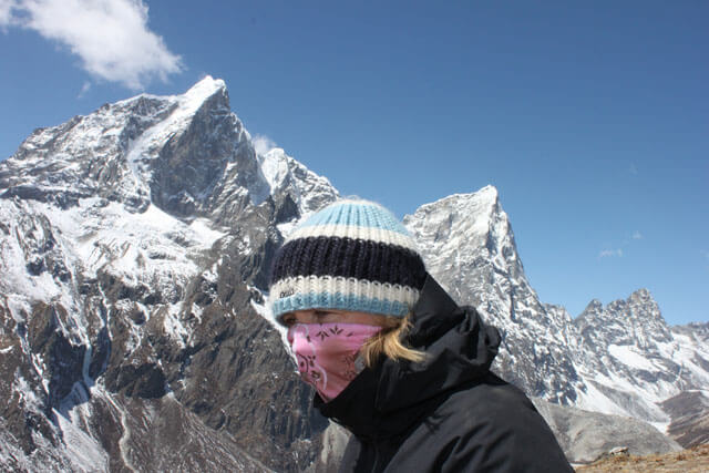 Susanna hogt uppe bland Himalayas jattar