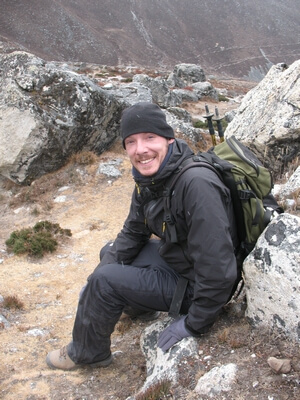 Expeditionsmedlem Dan Ekström