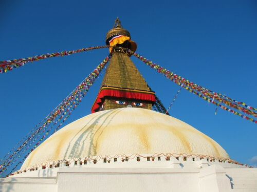 Sightseeing i Kathmandu - Bodnath Stupa