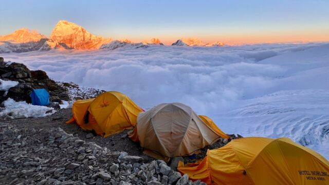 Some clicks from Base Camp and High Camp #merapeak #climing #abovetheclouds #mountains #expeditions #nepal